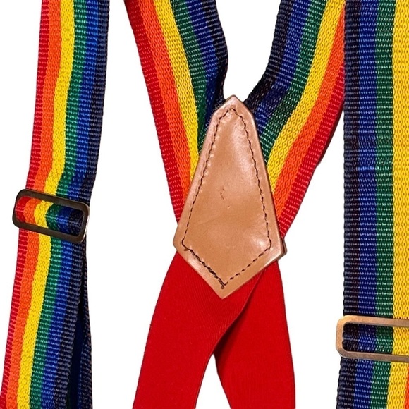 Atchison Leather And Canvas Rainbow Suspenders A305MC - Picture 3 of 7